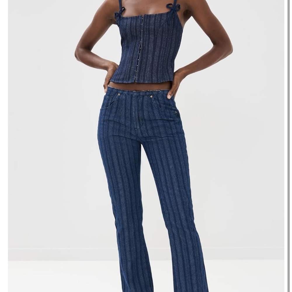 Lioness striped Jeans NWT Size Sm